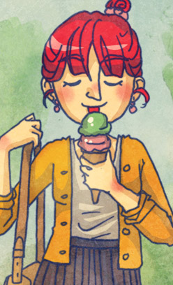 Das erste Eis dieses Jahr!