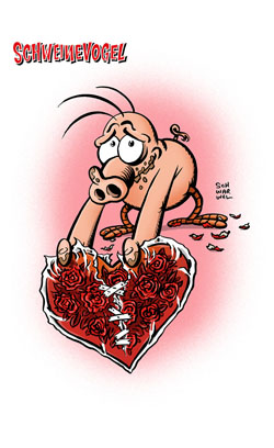 Schweinevogel Valentinstag