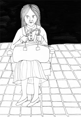 Kartoffeln und Leberkäse.