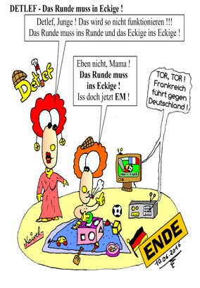 DETLEF - Das Runde muss ins Eckige (Comic zur Fußball EM in Frankreich 2016)
