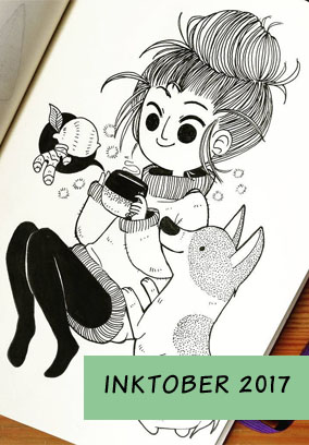 Inktober 2017 - Regenmonster