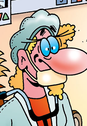 Cartoon von Stefan Bayer: Im Kreißsaal