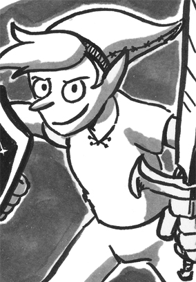 Licht- und Schattenwelt (Inktober Warm-Up 2018)