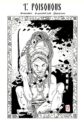 Inktober 2018 - 1: Poisonous