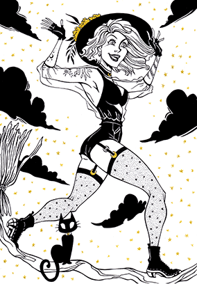 Inktober Warm Up: Halloween is under the way