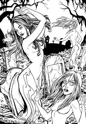 Inktober Warm Up: Witching hour