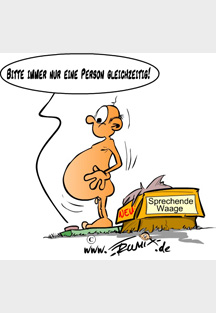 Die Deutschen werden zu dick ...