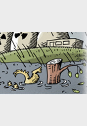 Wetter und Atomstreit