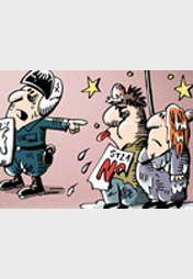 Die Demonstranten haben aber angefangen!" (Stuttgart 21)