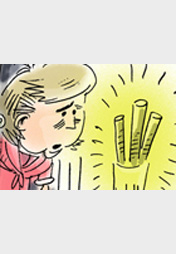 Weihnachtskarikatur Brennstäbe