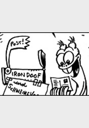 Schweinevogel Postkarte