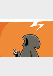 Einer geht noch - Tod-Cartoons von mil