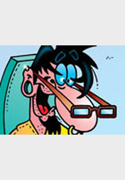 Cartoon von Stefan Bayer: Online-Apotheke