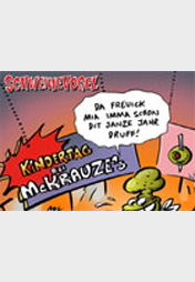 Schweinevogel Cartoon Kindertag