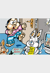 Klein-Lena erwischt Hoppel