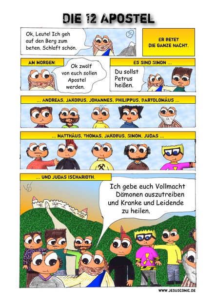 JesusComic: Kapitel 15: Die Apostel