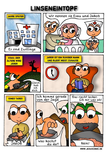 JesusComic Preloaded: Kapitel 14: Linseneintopf