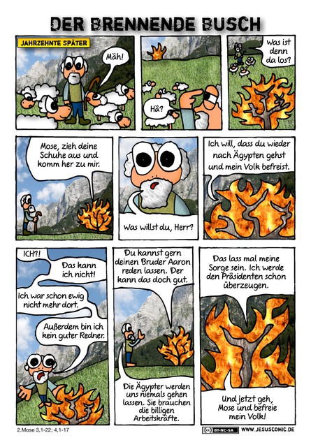 JesusComic Preloaded: Kapitel 25: Der brennende Busch