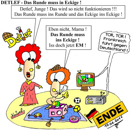 DETLEF - Das Runde muss ins Eckige (Comic zur Fußball EM in Frankreich 2016)