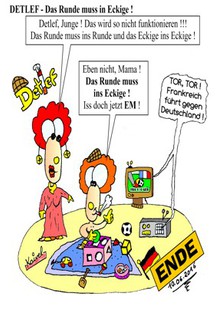 DETLEF - Das Runde muss ins Eckige (Comic zur Fußball EM in Frankreich 2016)