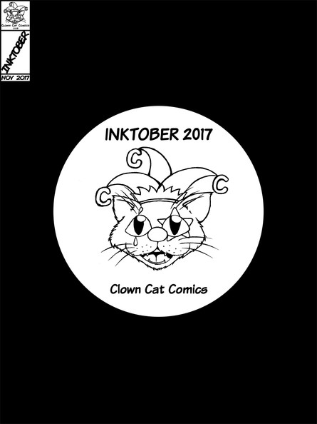 Inktober 2017 - Clown Cat Comic