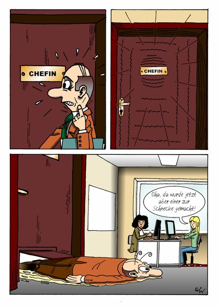 zur Schnecke gemacht