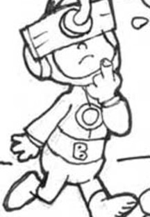 Skizzen zu BRETT der tapfere Raumpilot