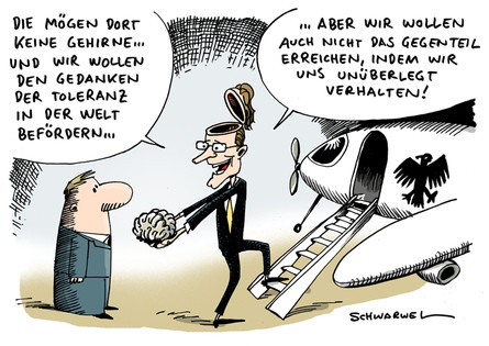 Guido Westerwelle reist für Toleranz