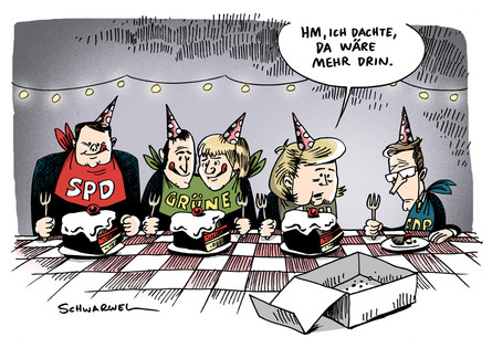 Parteien-Umfragewerte gut für SPD und Grüne