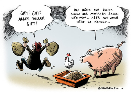 Verseuchte Fette schon seit Monaten im Futter