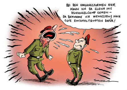 Umgangsformen beim Bund und Dschungelcamp