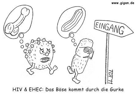 EHEC u. Freunde: Das Böse kommt durch die Gurke