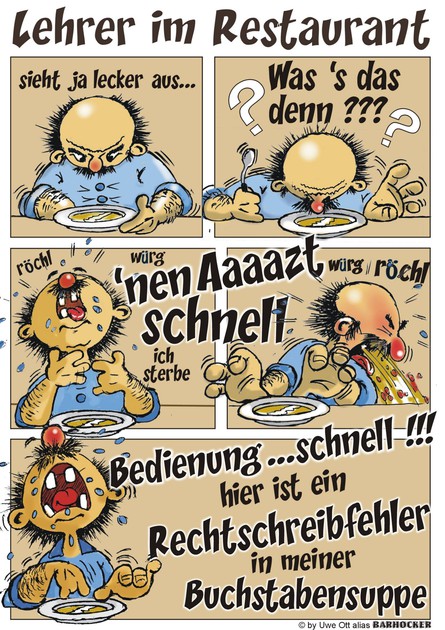 Lehrer im Restaurant