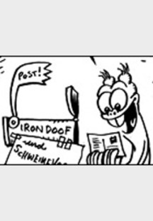 Schweinevogel Postkarte