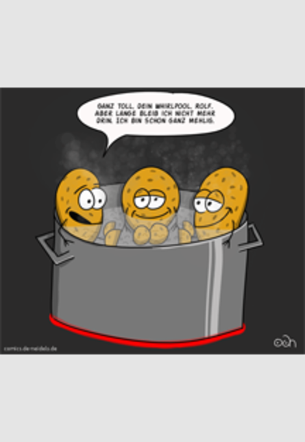 Kartoffeln im Whirlpool