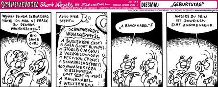 Schweinevogel Short Novel 117  "Geburtstag"