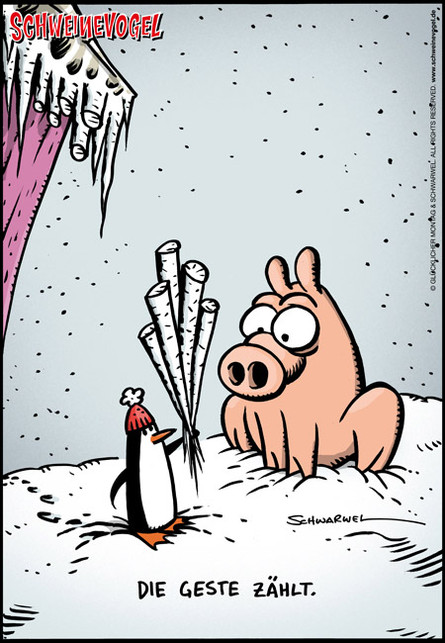 Schweinevogel Valentinstag