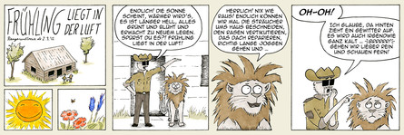 Ranger und Löwe: Frühling liegt in der Luft