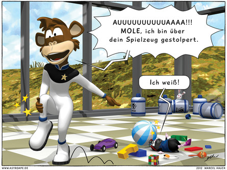 Astro Ape und Mole  - Verspielt