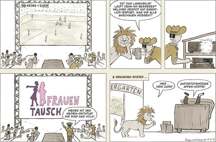 Ranger und Löwe: Public Viewing