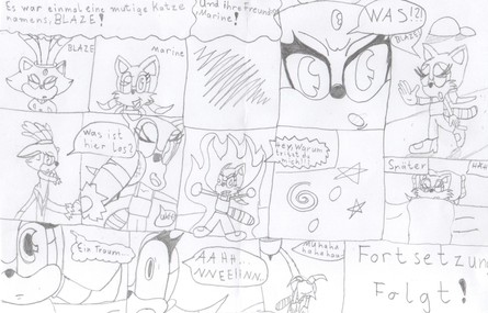 Blaze und Marine Comic