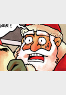 Weihnachtsmann im Stress: Zu viele Kinder!