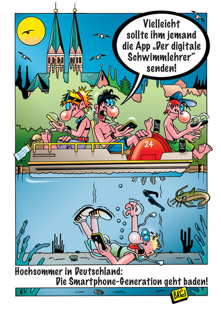 Cartoon von Stefan Bayer: Hochsommer